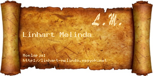 Linhart Melinda névjegykártya